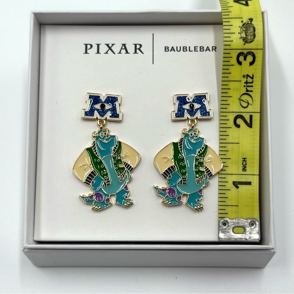 NIB PIXAR X Baublebar Sully Monsters Inc. University Dangling Earrings - Picture 5 of 9